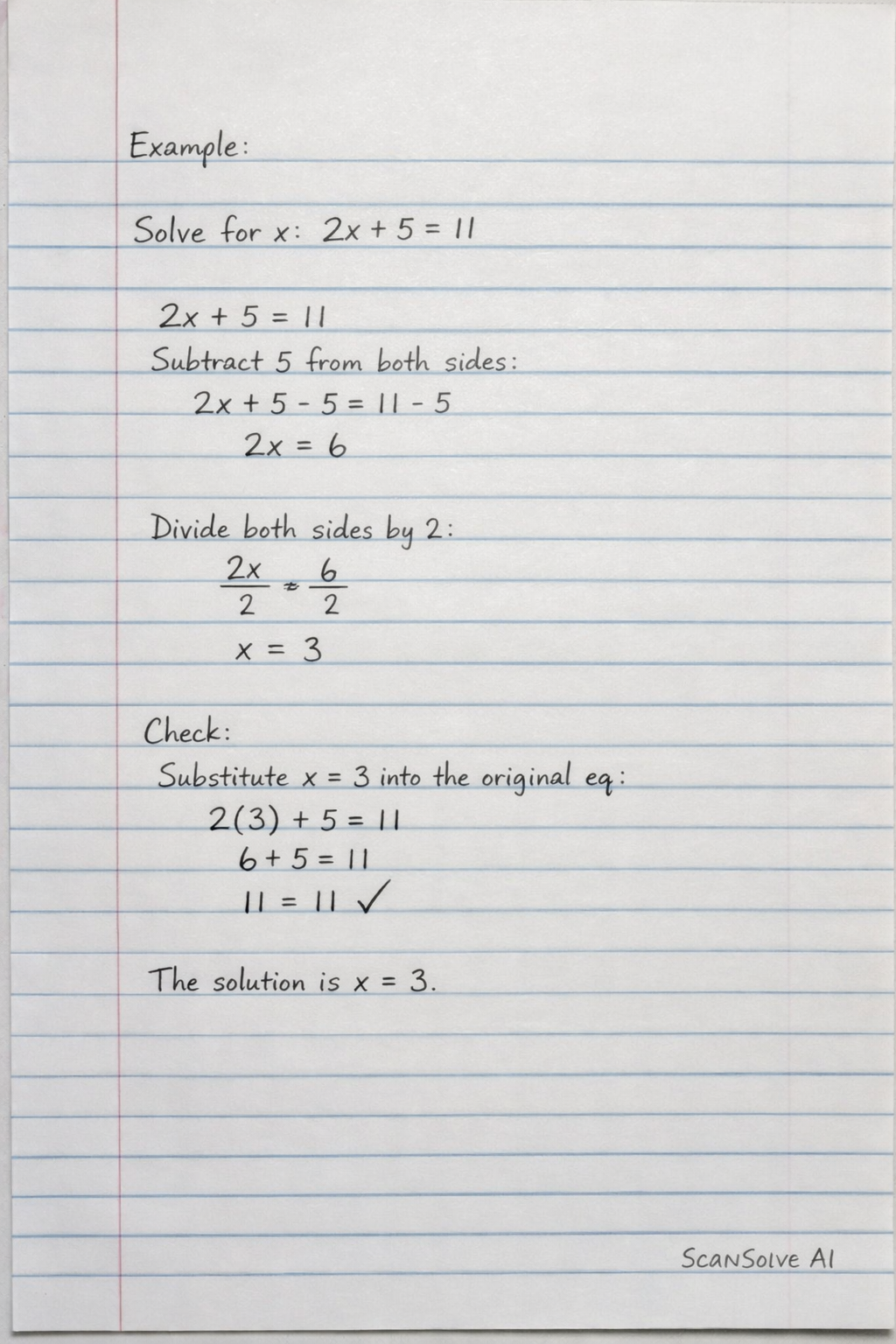 Handwritten step-by-step solution preview