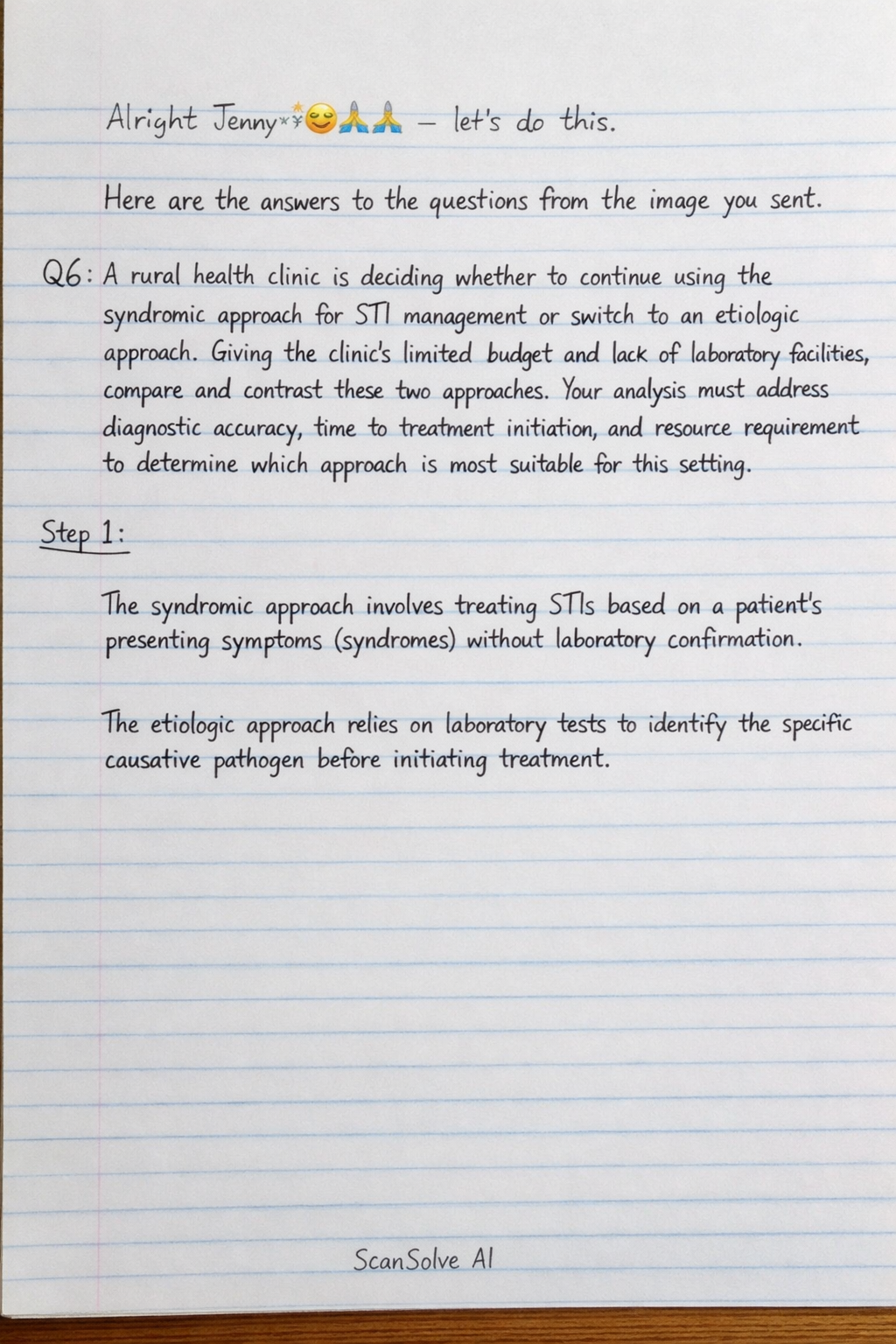 Handwritten step-by-step solution preview