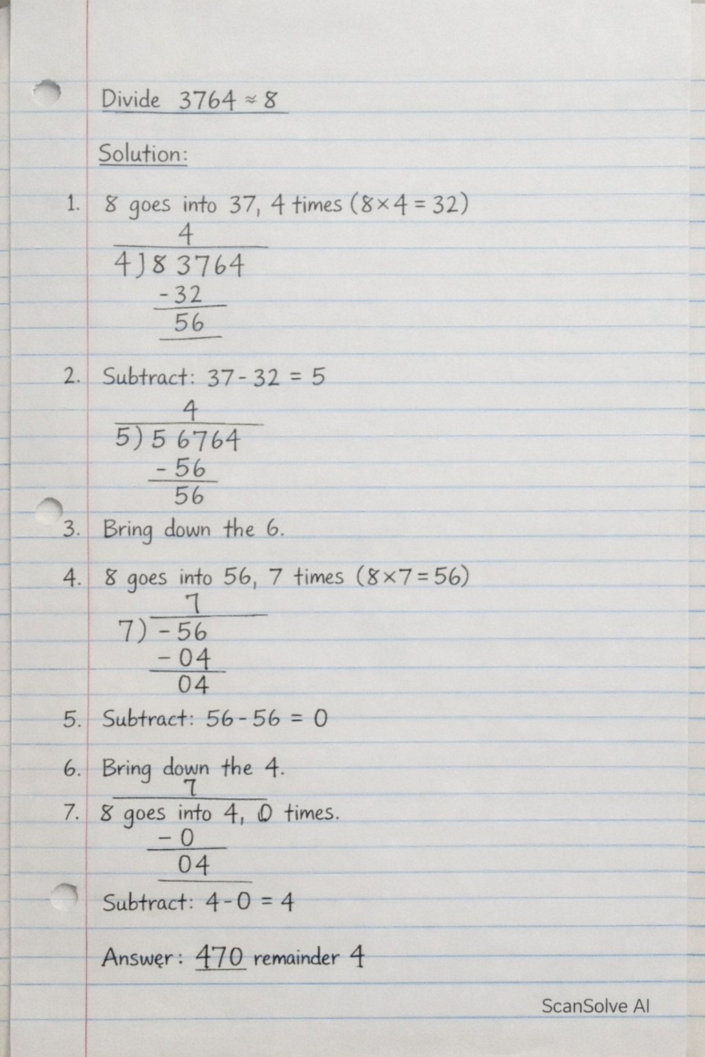 Handwritten step-by-step solution preview