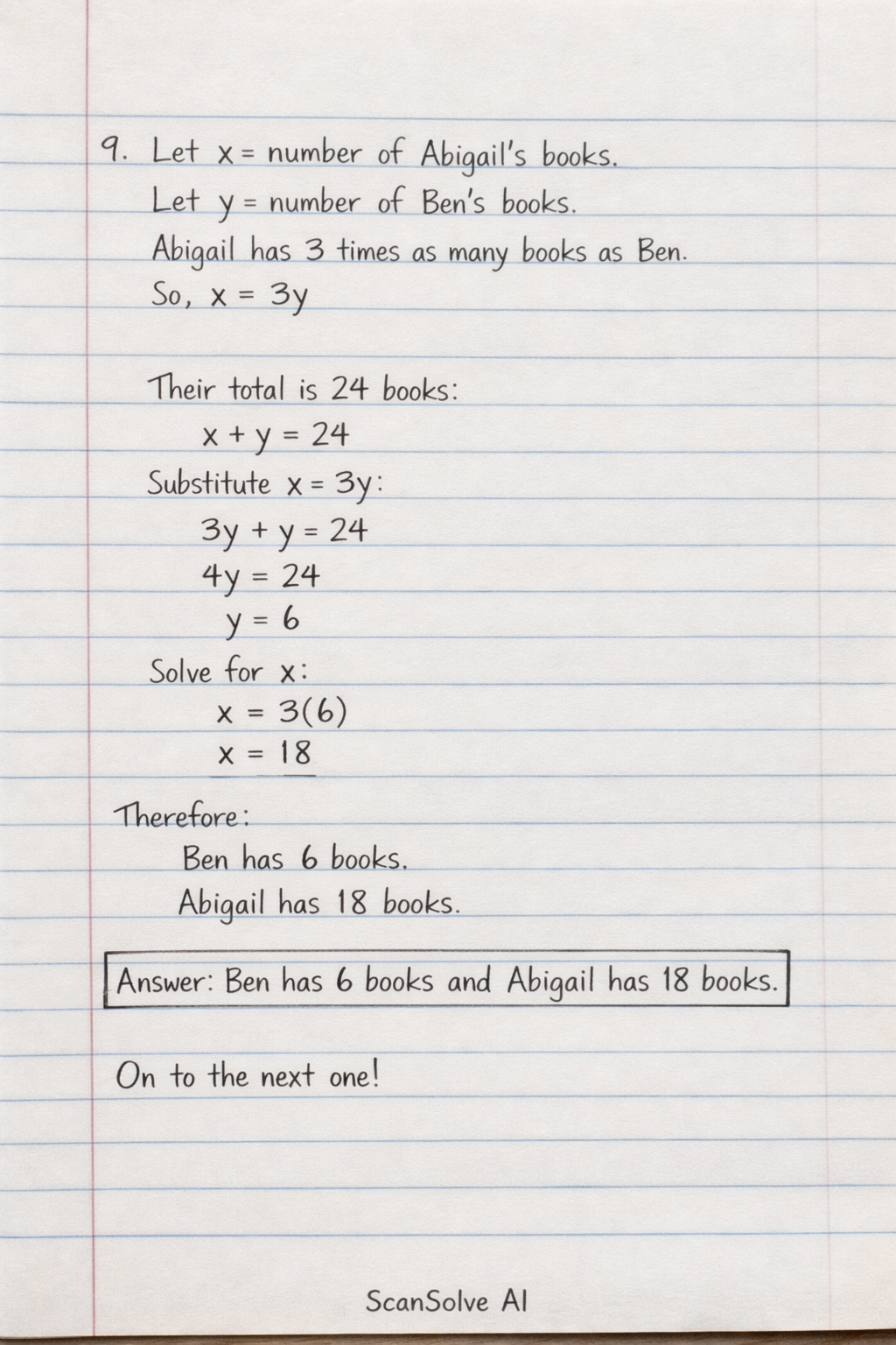 Handwritten step-by-step solution preview