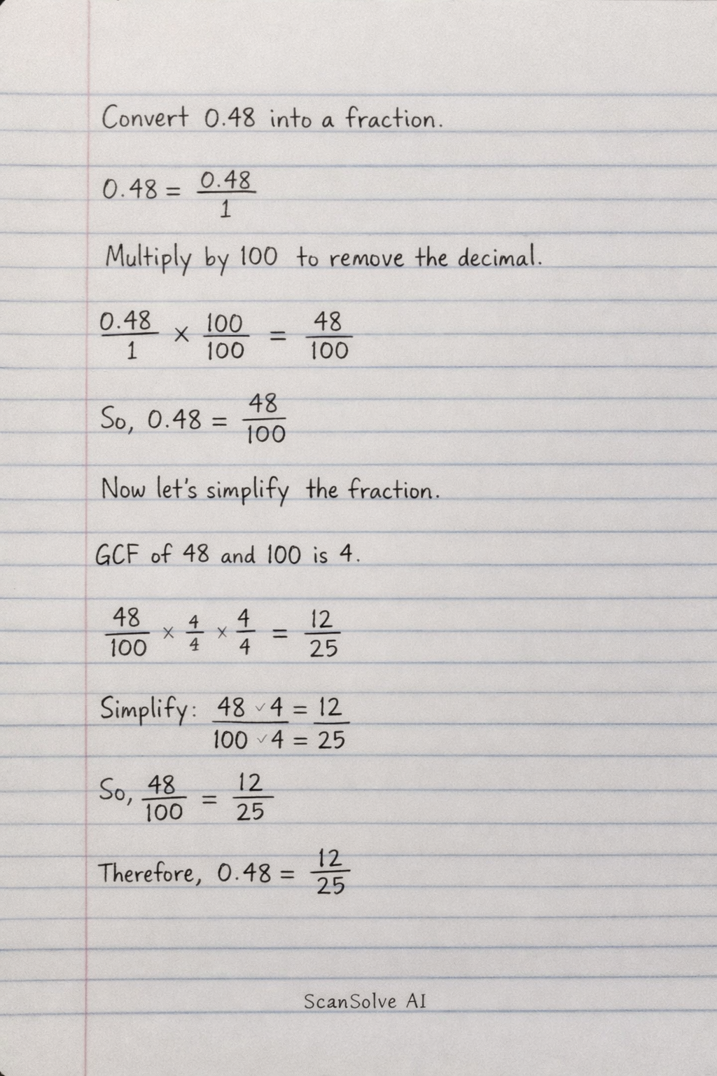 Handwritten step-by-step solution preview