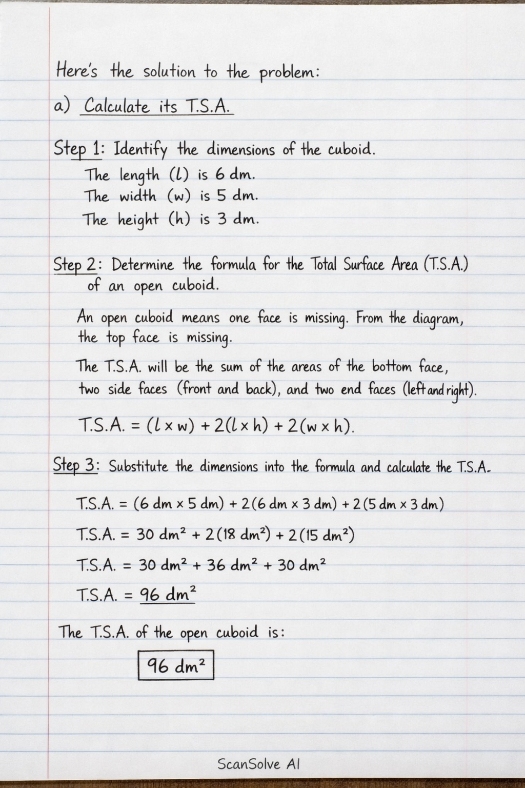 Handwritten step-by-step solution preview