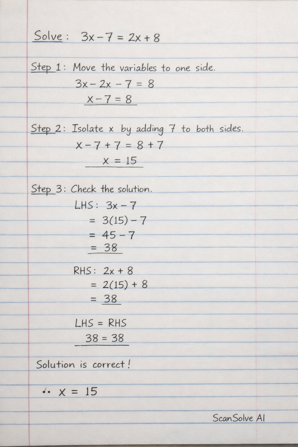 Handwritten step-by-step solution preview