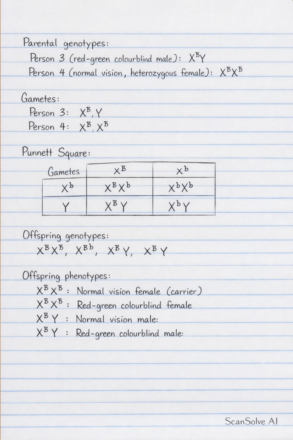 Handwritten step-by-step solution preview