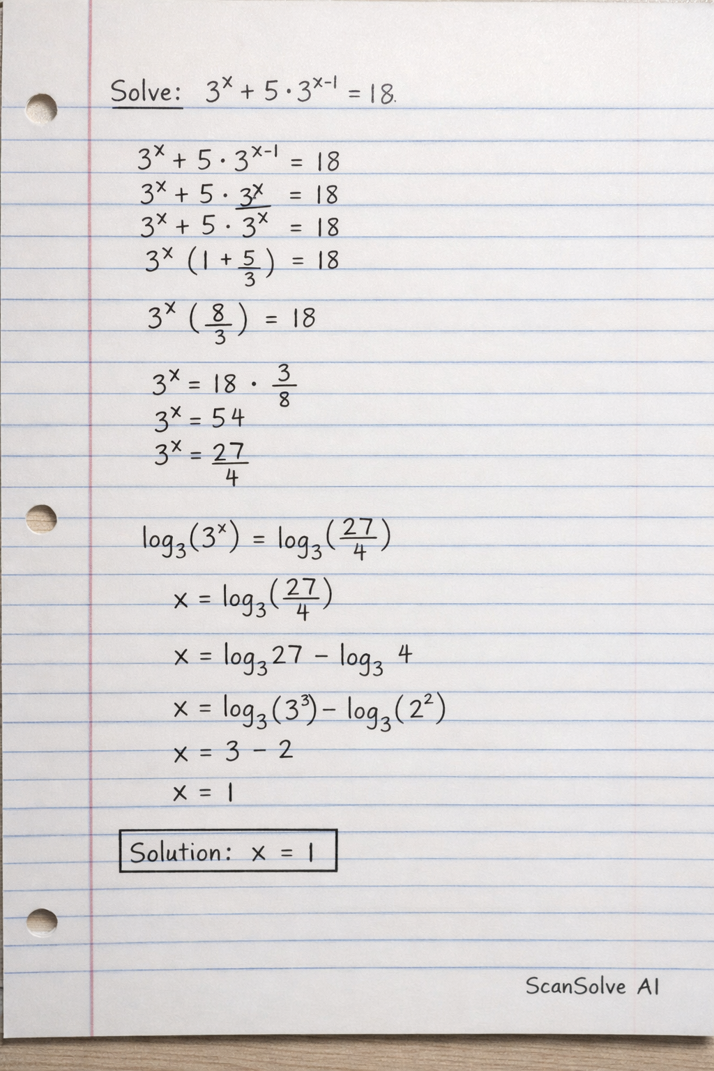 Handwritten step-by-step solution preview
