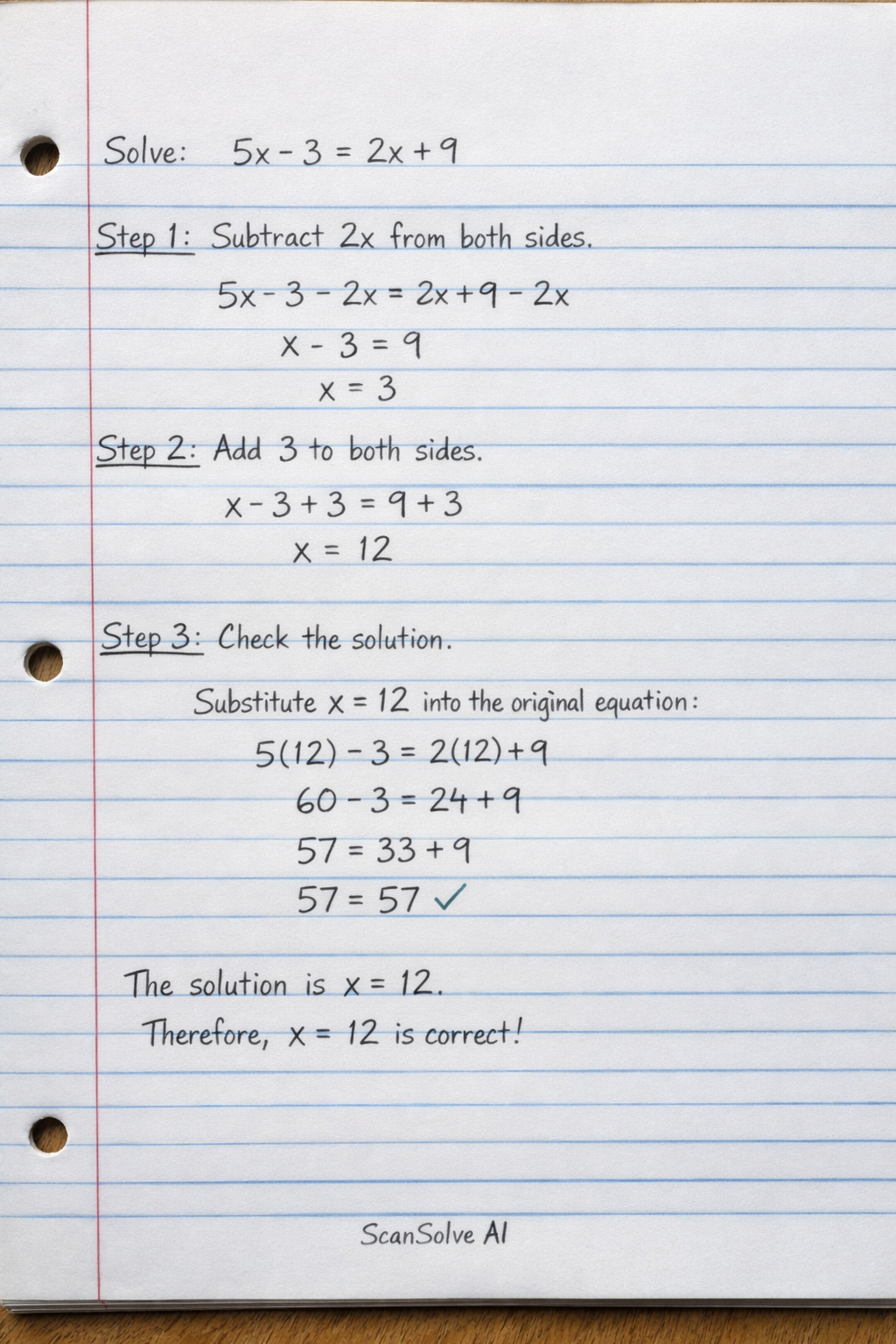 Handwritten step-by-step solution preview