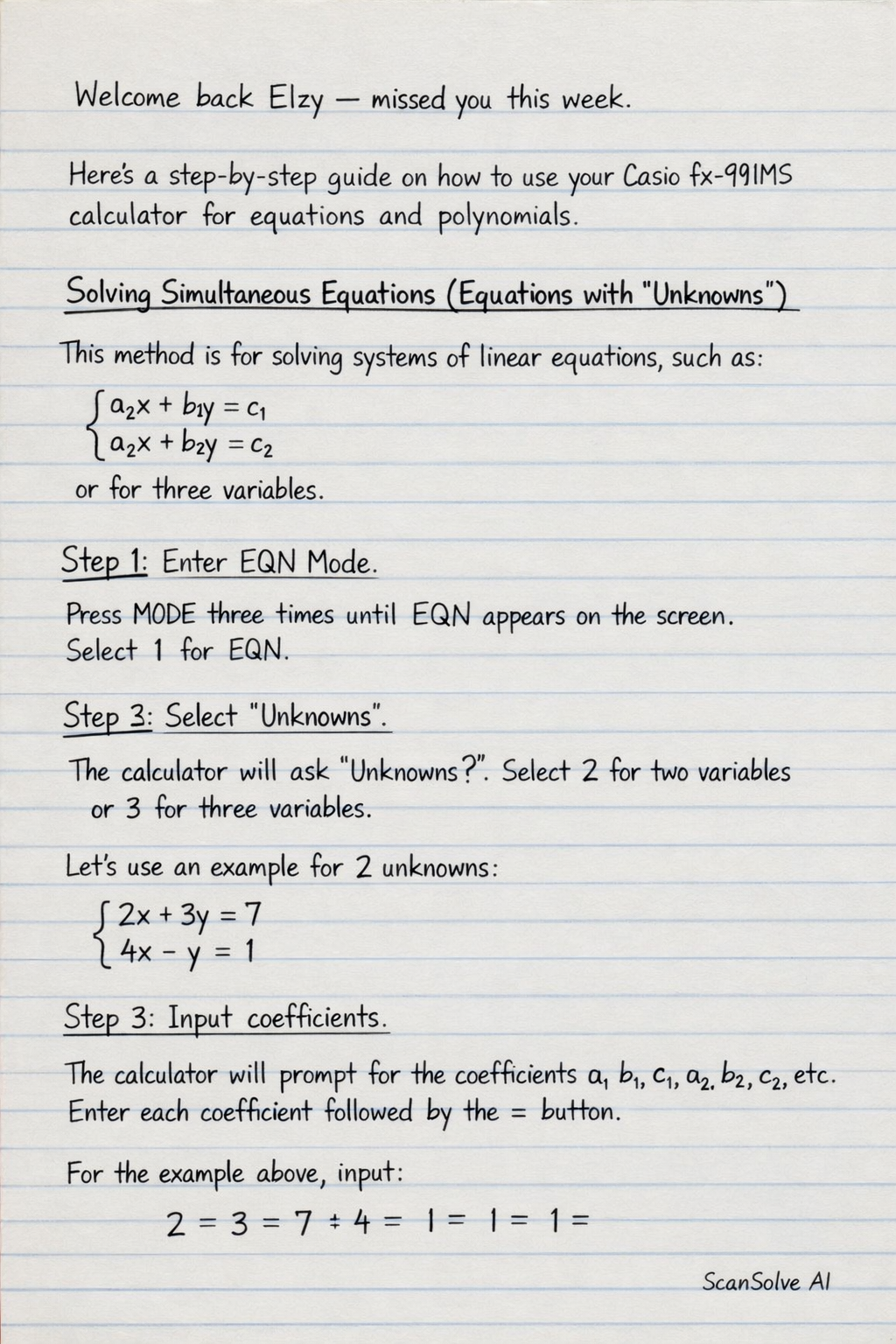 Handwritten step-by-step solution preview