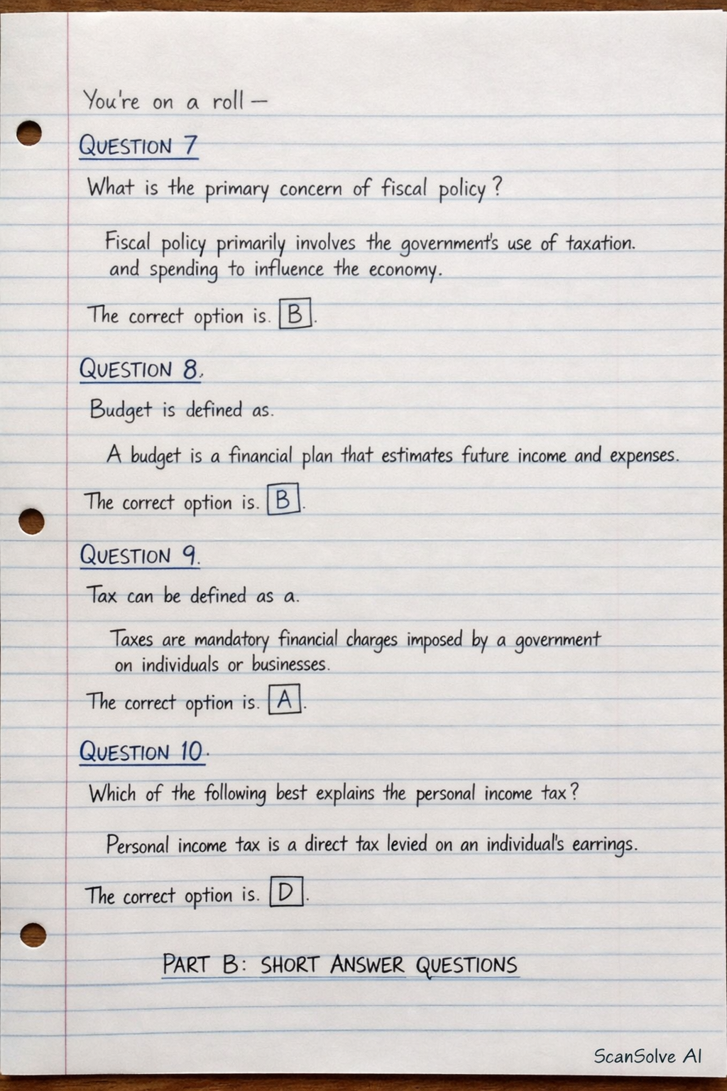 Handwritten step-by-step solution preview
