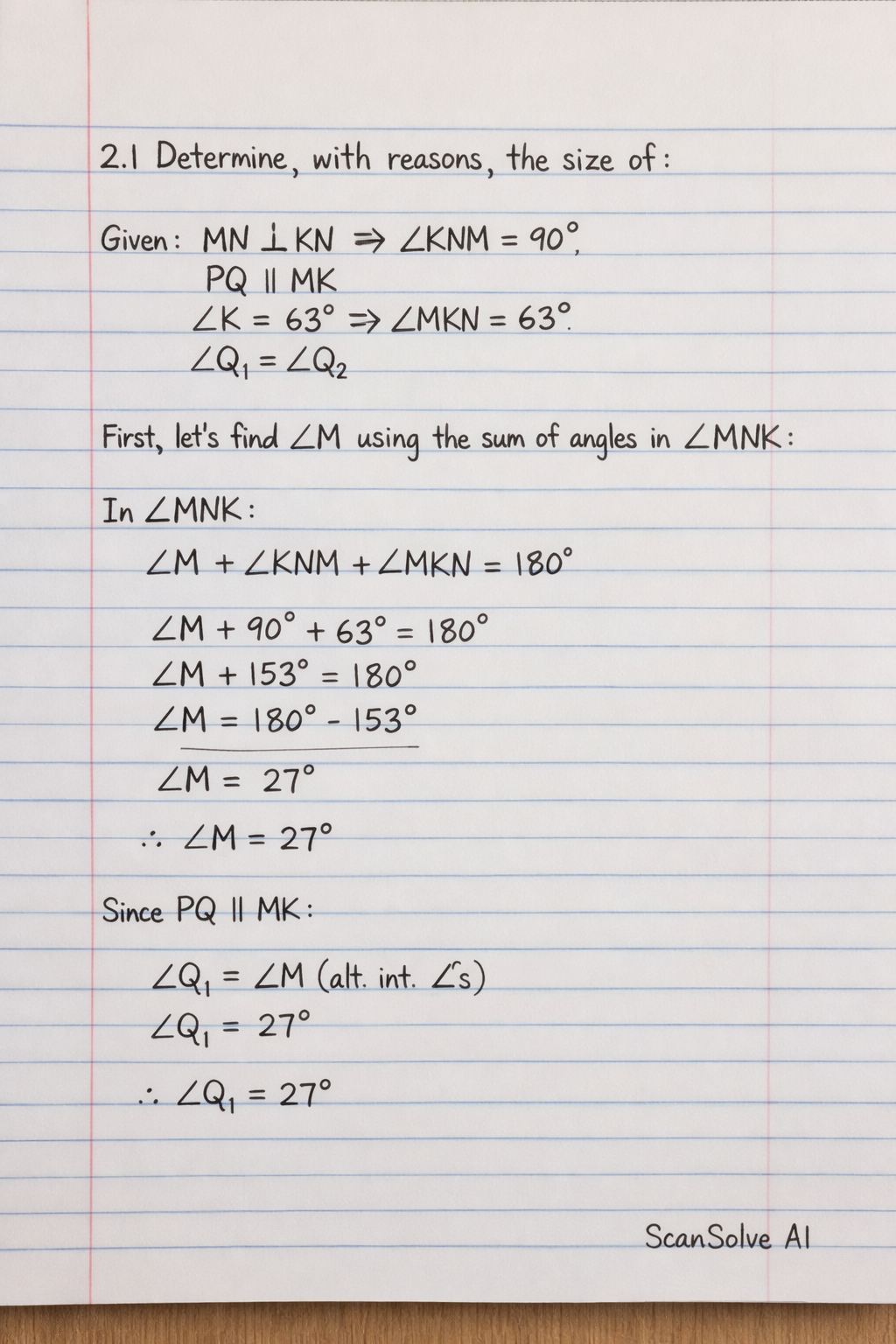 Handwritten step-by-step solution preview