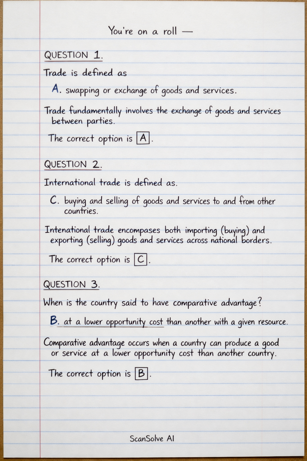 Handwritten step-by-step solution preview