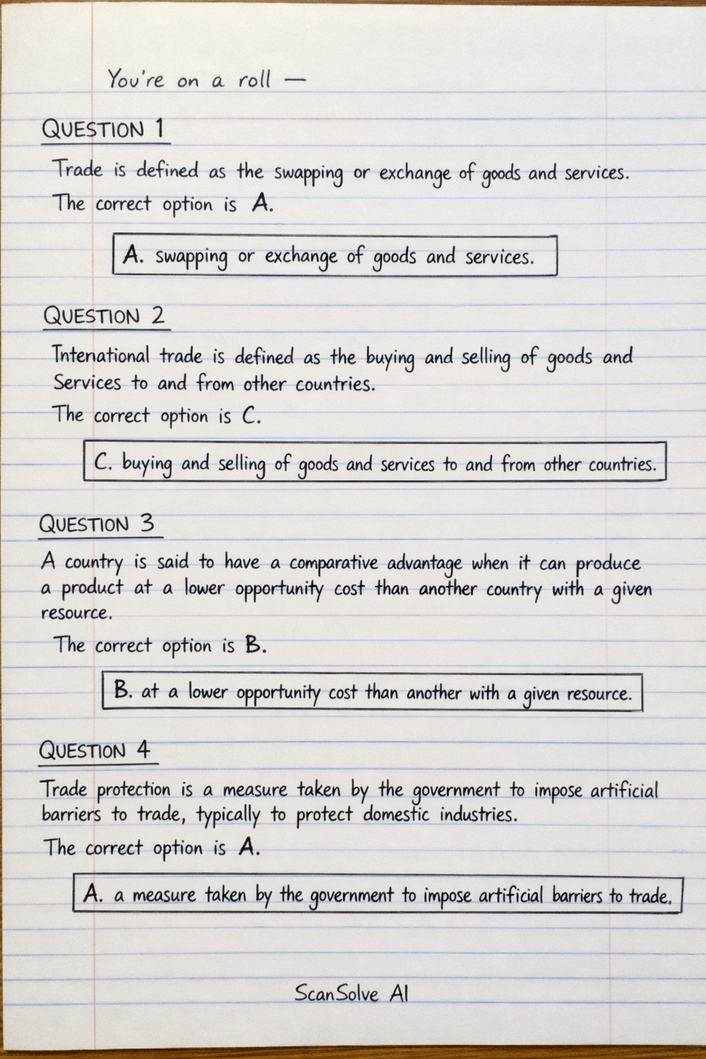 Handwritten step-by-step solution preview