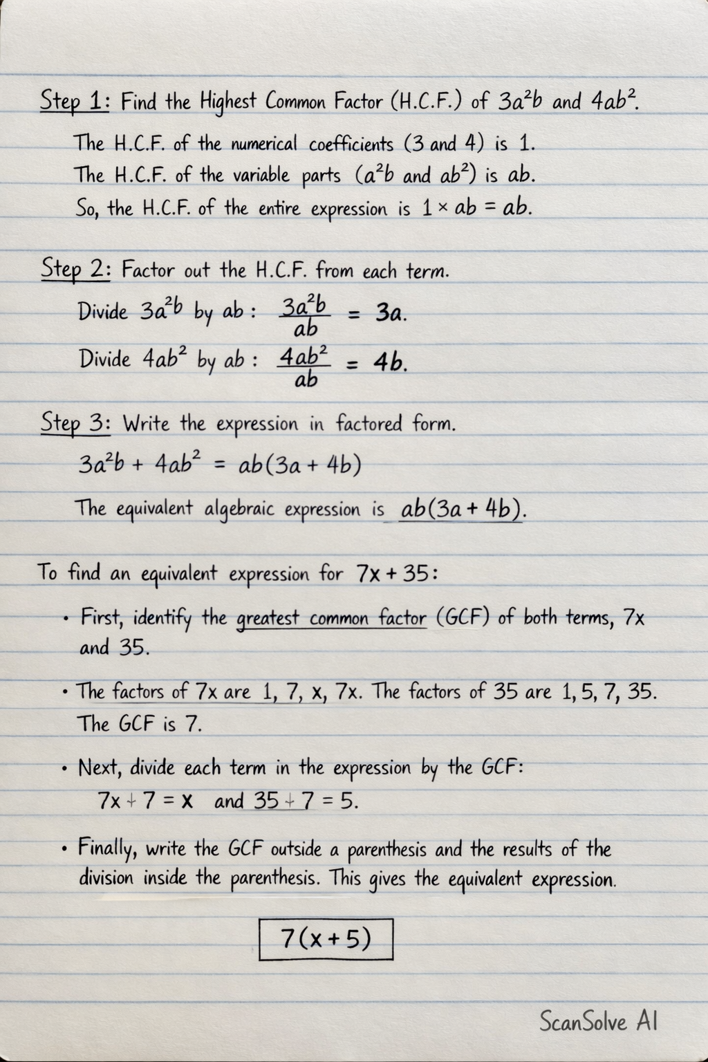 Handwritten step-by-step solution preview