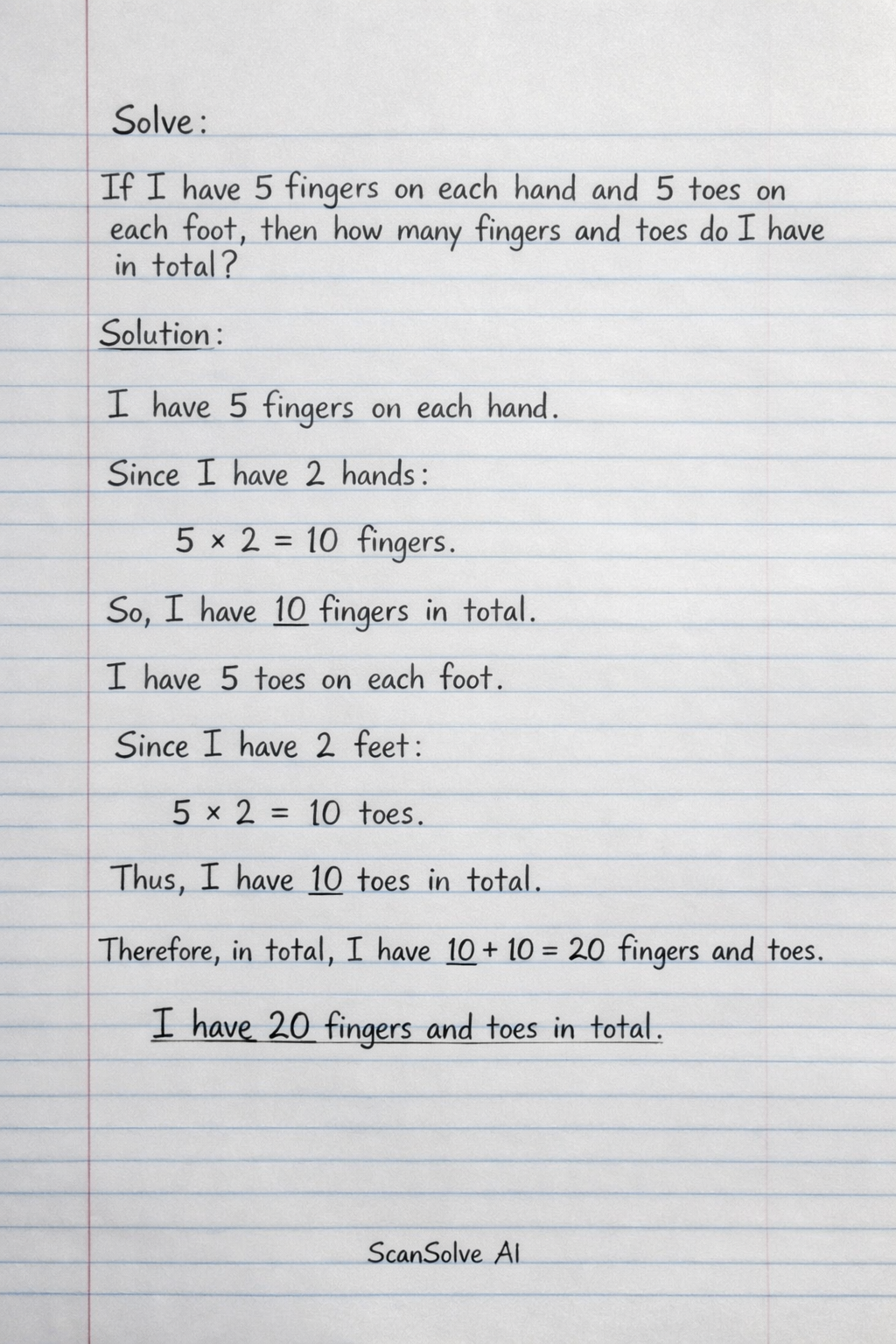 Handwritten step-by-step solution preview