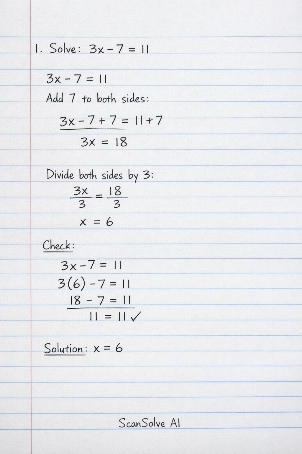 Handwritten step-by-step solution preview