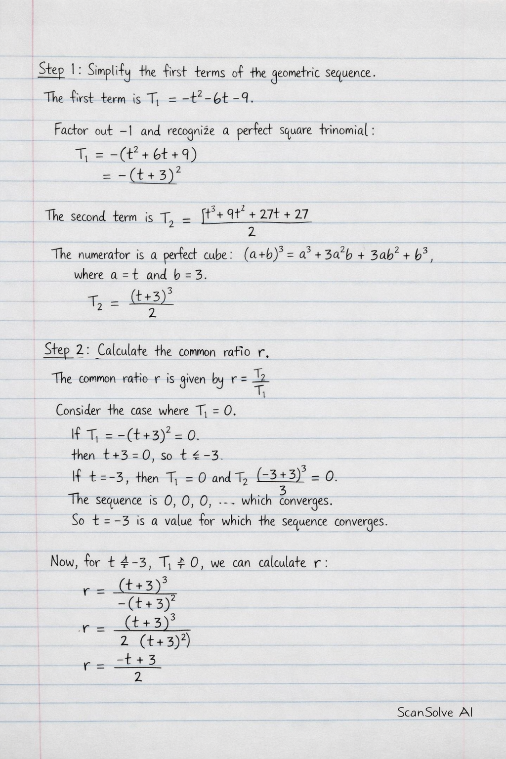 Handwritten step-by-step solution preview
