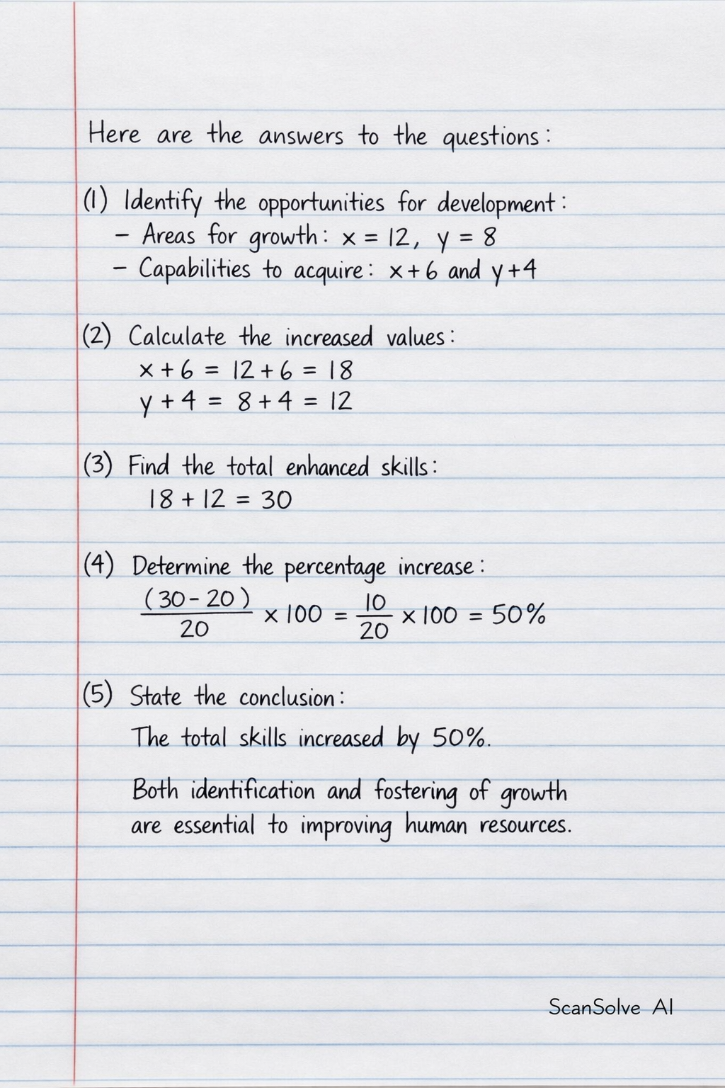 Handwritten step-by-step solution preview