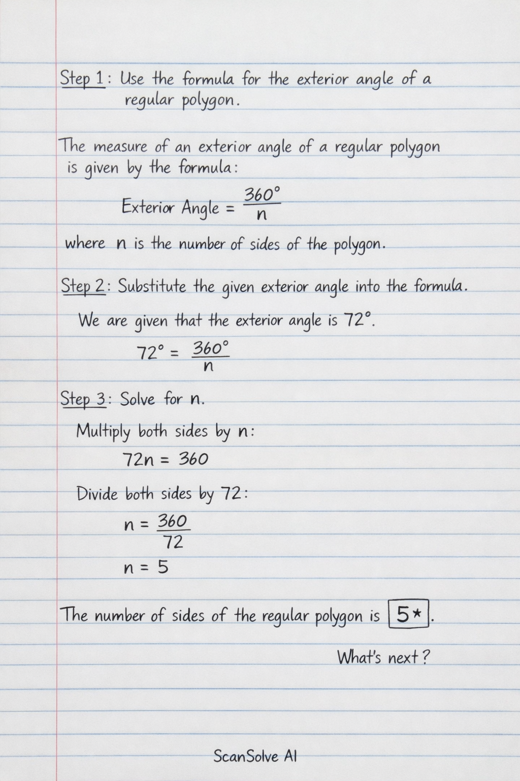 Handwritten step-by-step solution preview