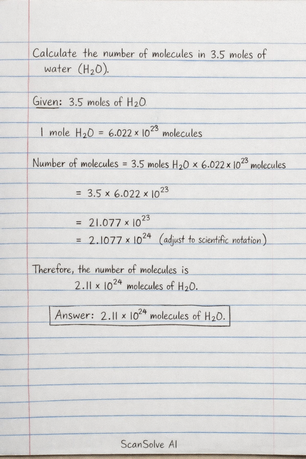 Handwritten step-by-step solution preview