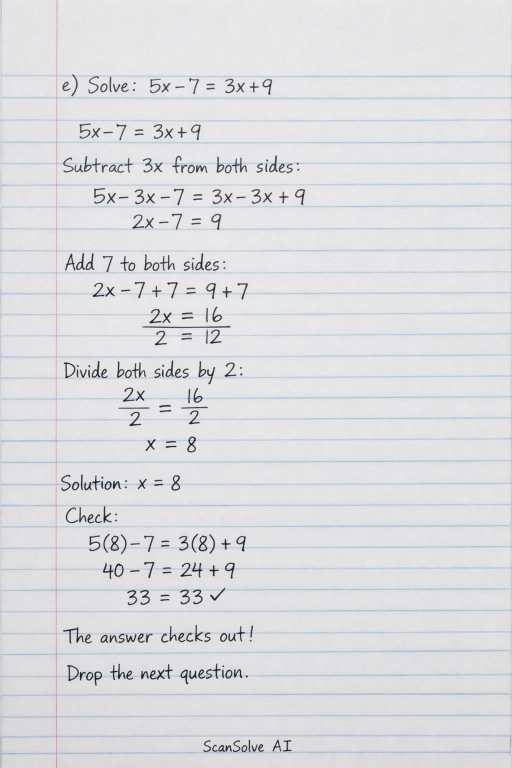 Handwritten step-by-step solution preview