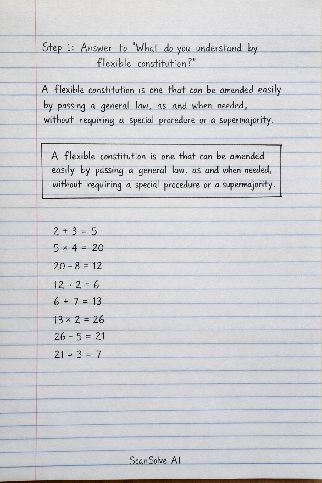 Handwritten step-by-step solution preview