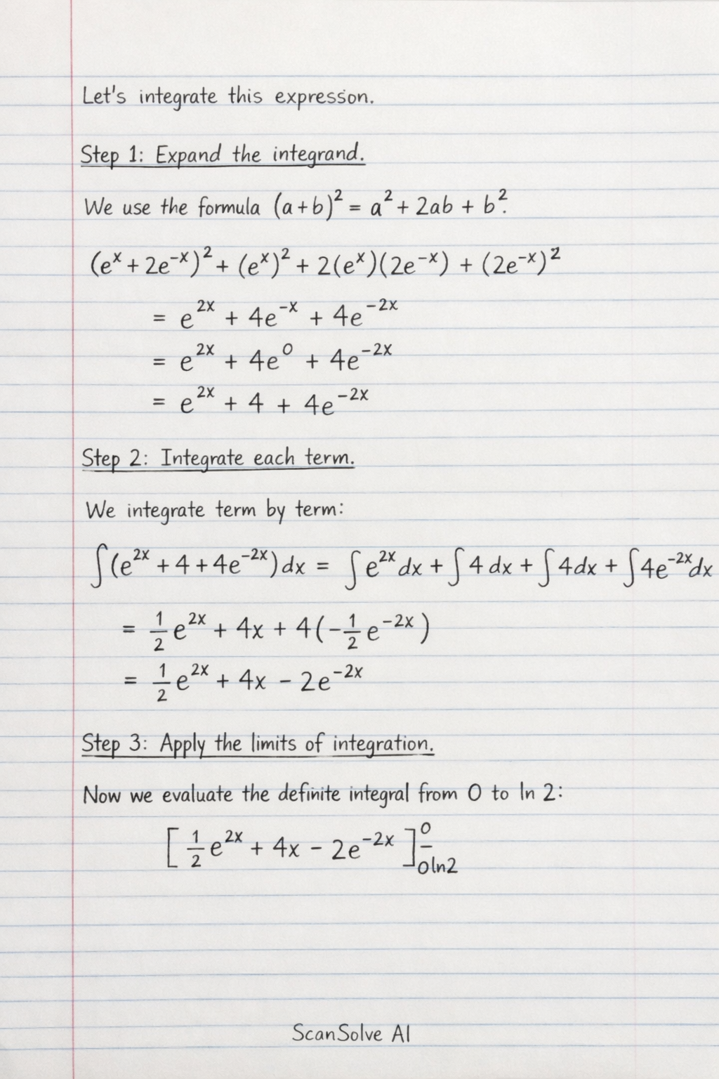 Handwritten step-by-step solution preview