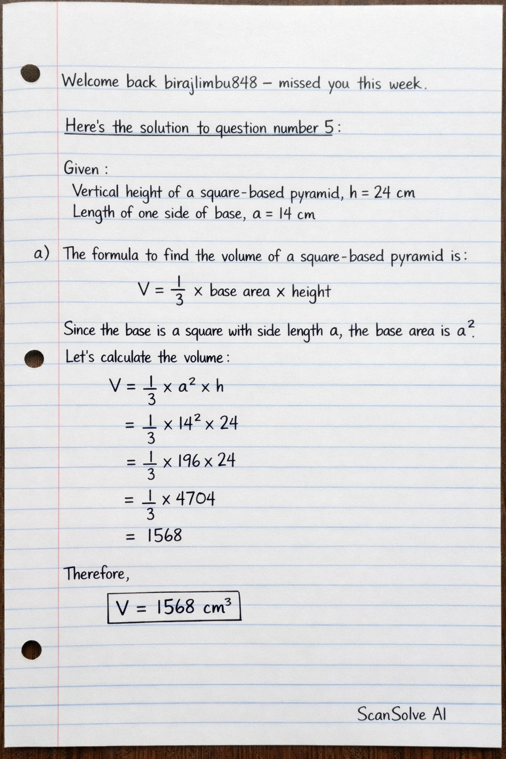 Handwritten step-by-step solution preview