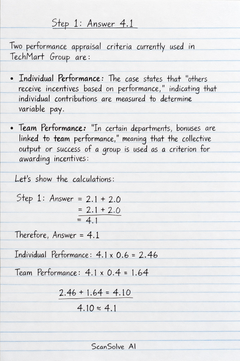Handwritten step-by-step solution preview