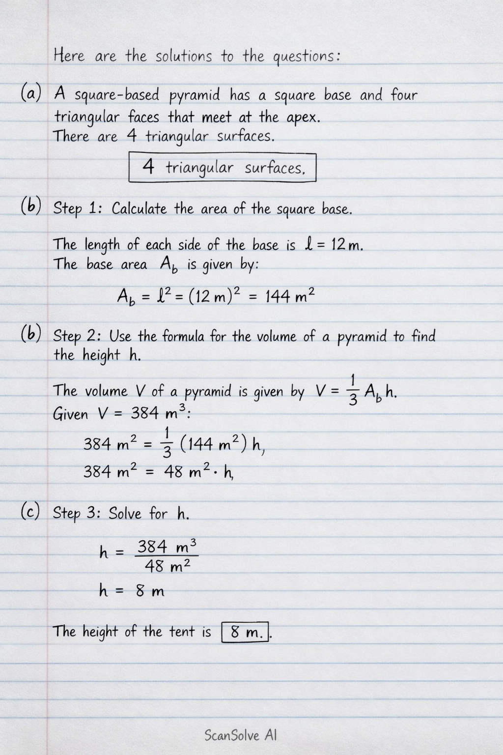 Handwritten step-by-step solution preview