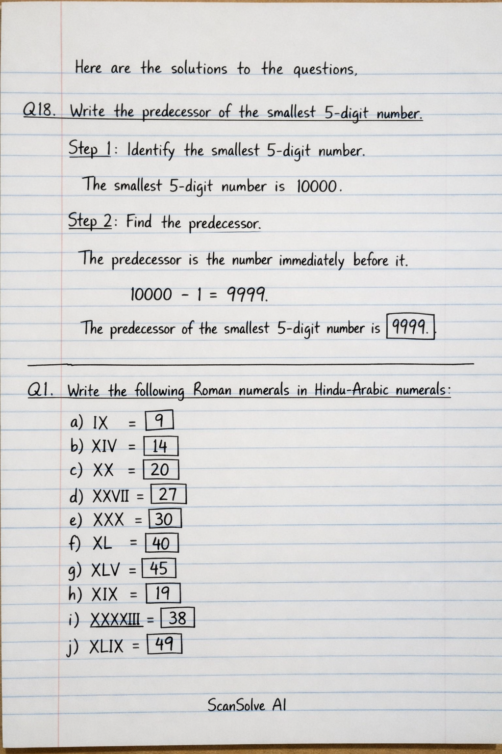Handwritten step-by-step solution preview