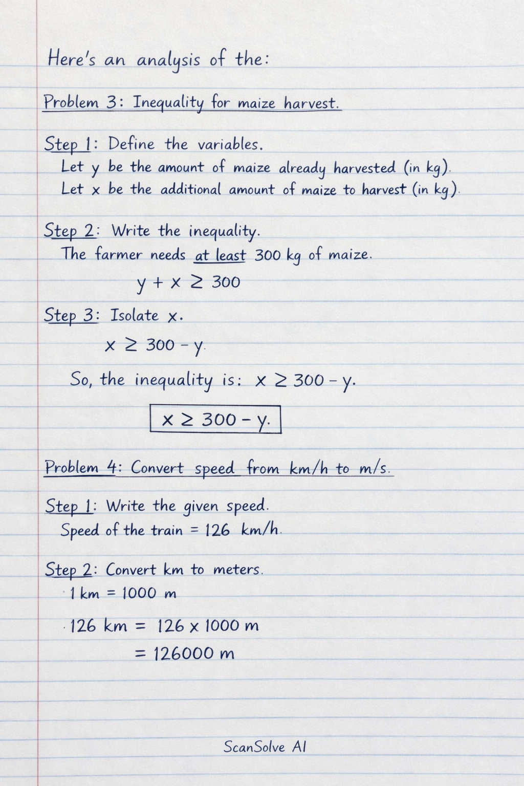 Handwritten step-by-step solution preview