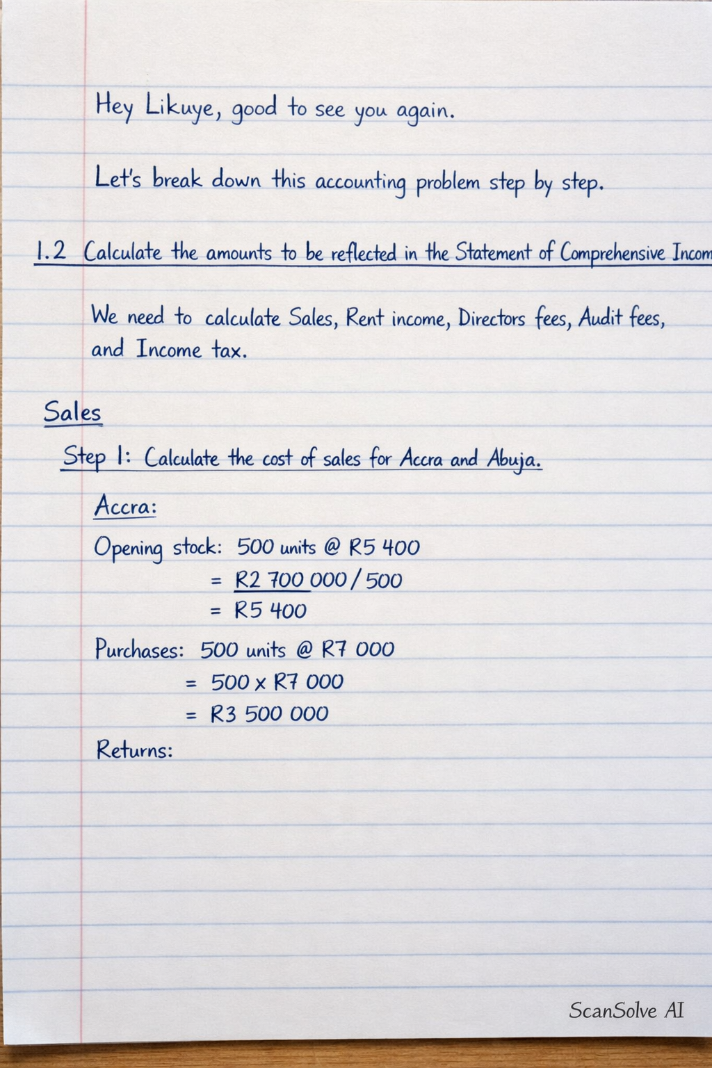 Handwritten step-by-step solution preview