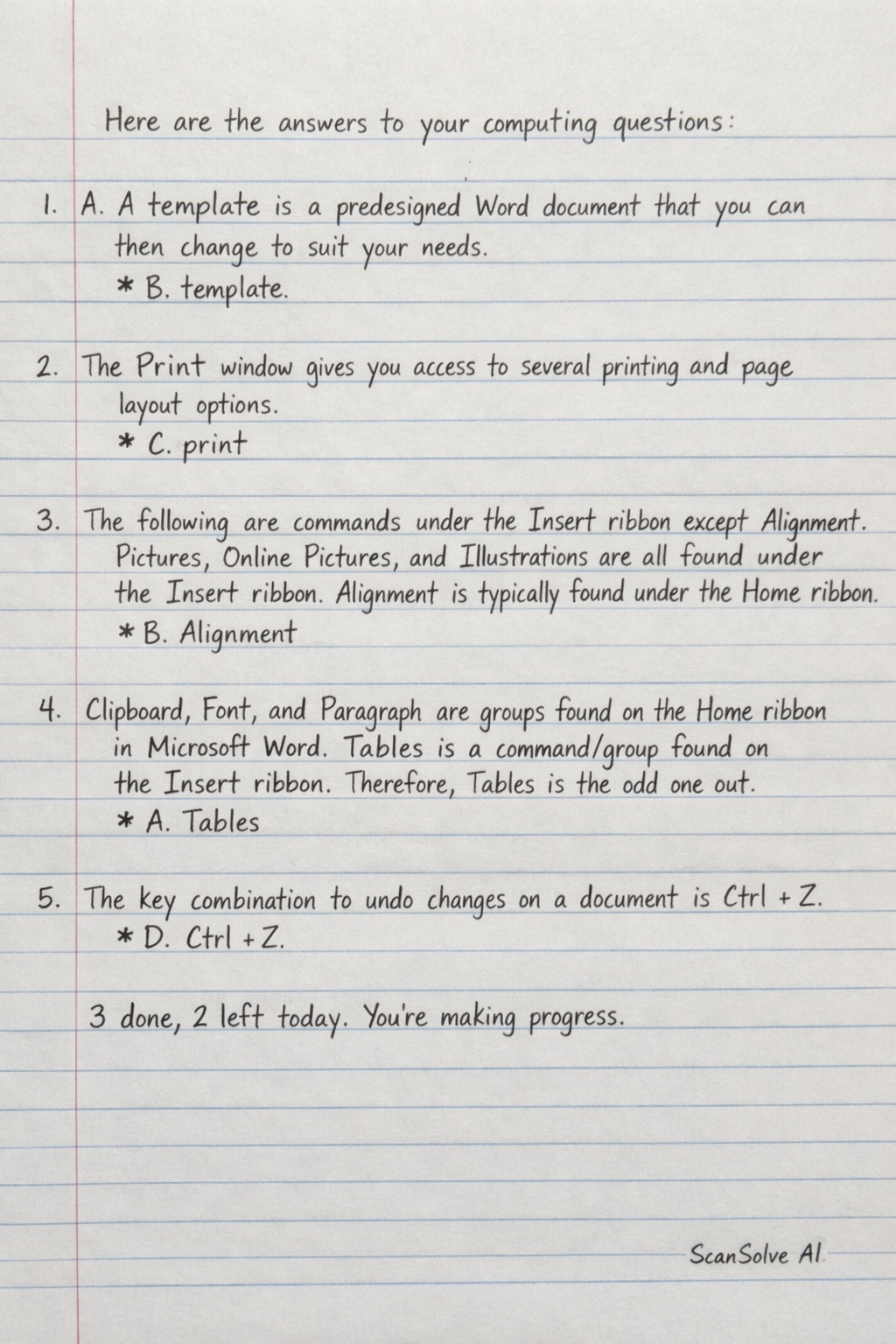 Handwritten step-by-step solution preview