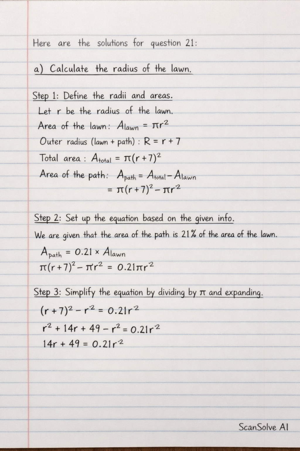 Handwritten step-by-step solution preview