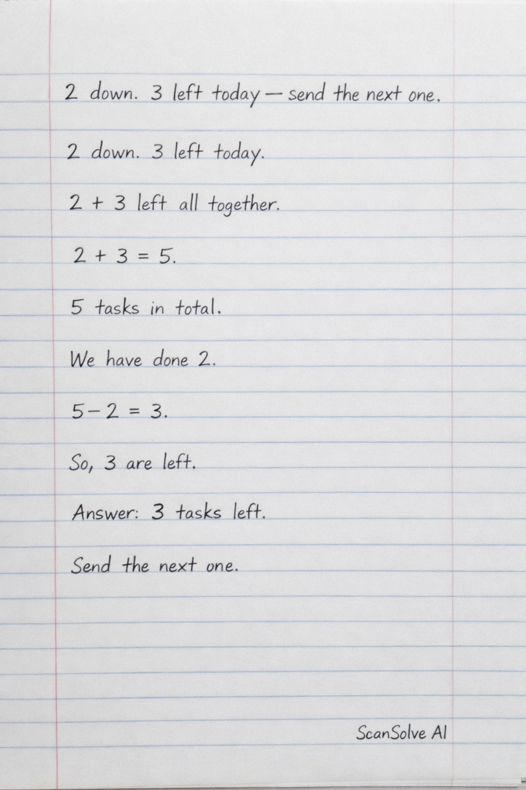 Handwritten step-by-step solution preview