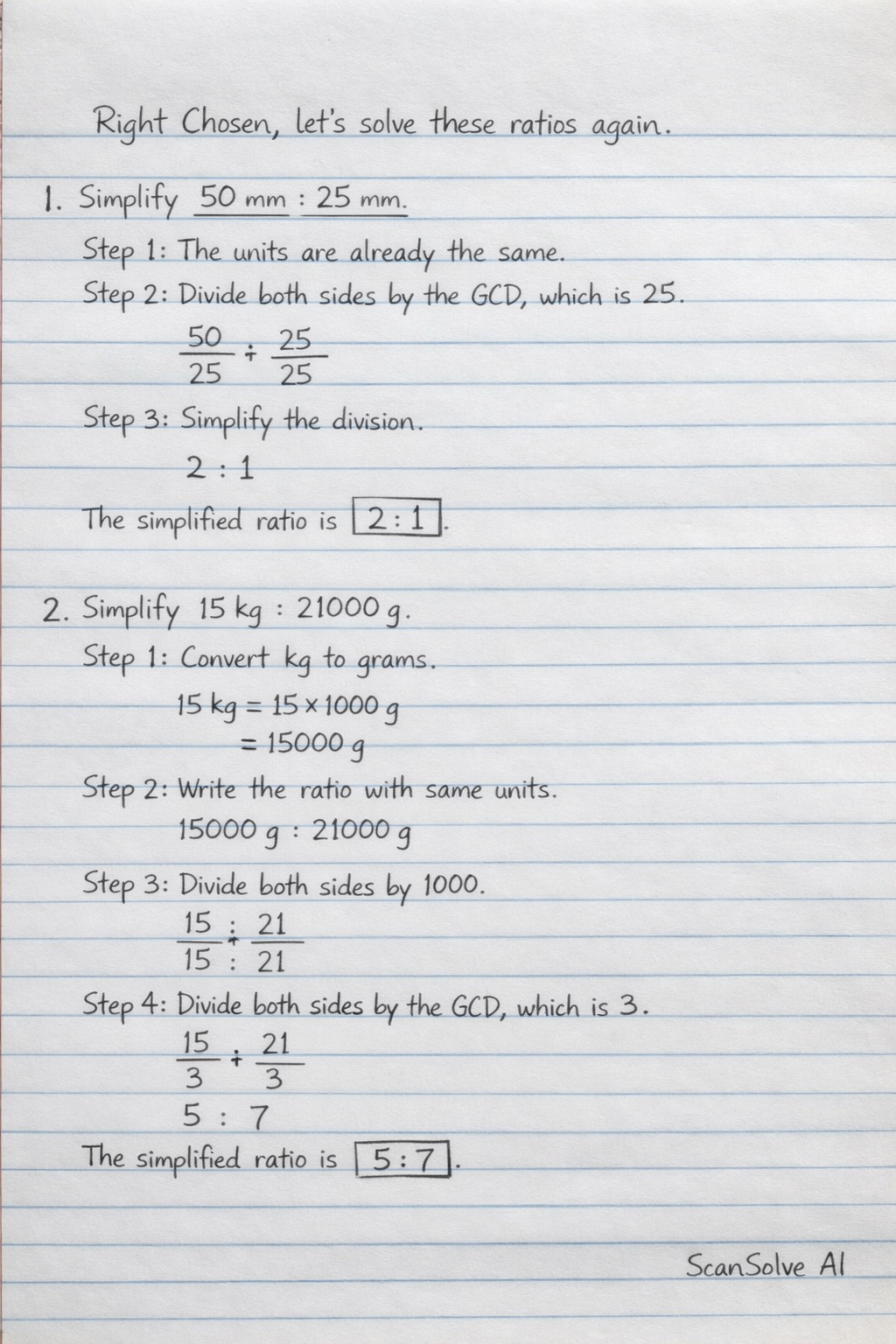 Handwritten step-by-step solution preview