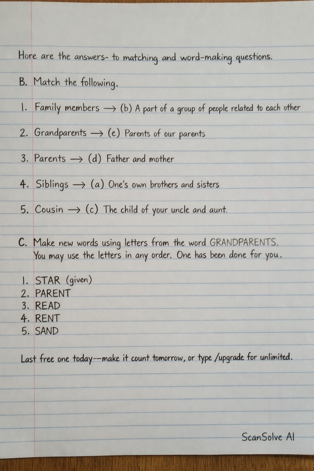 Handwritten step-by-step solution preview