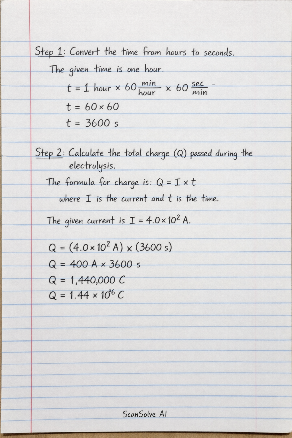 Handwritten step-by-step solution preview