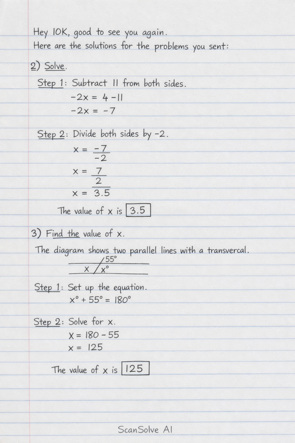 Handwritten step-by-step solution preview