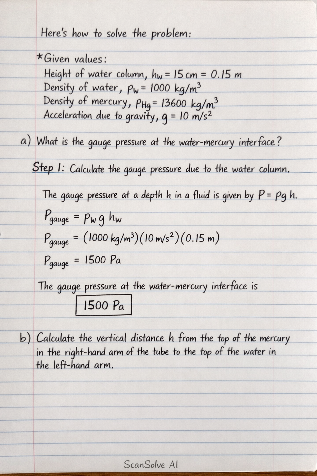 Handwritten step-by-step solution preview