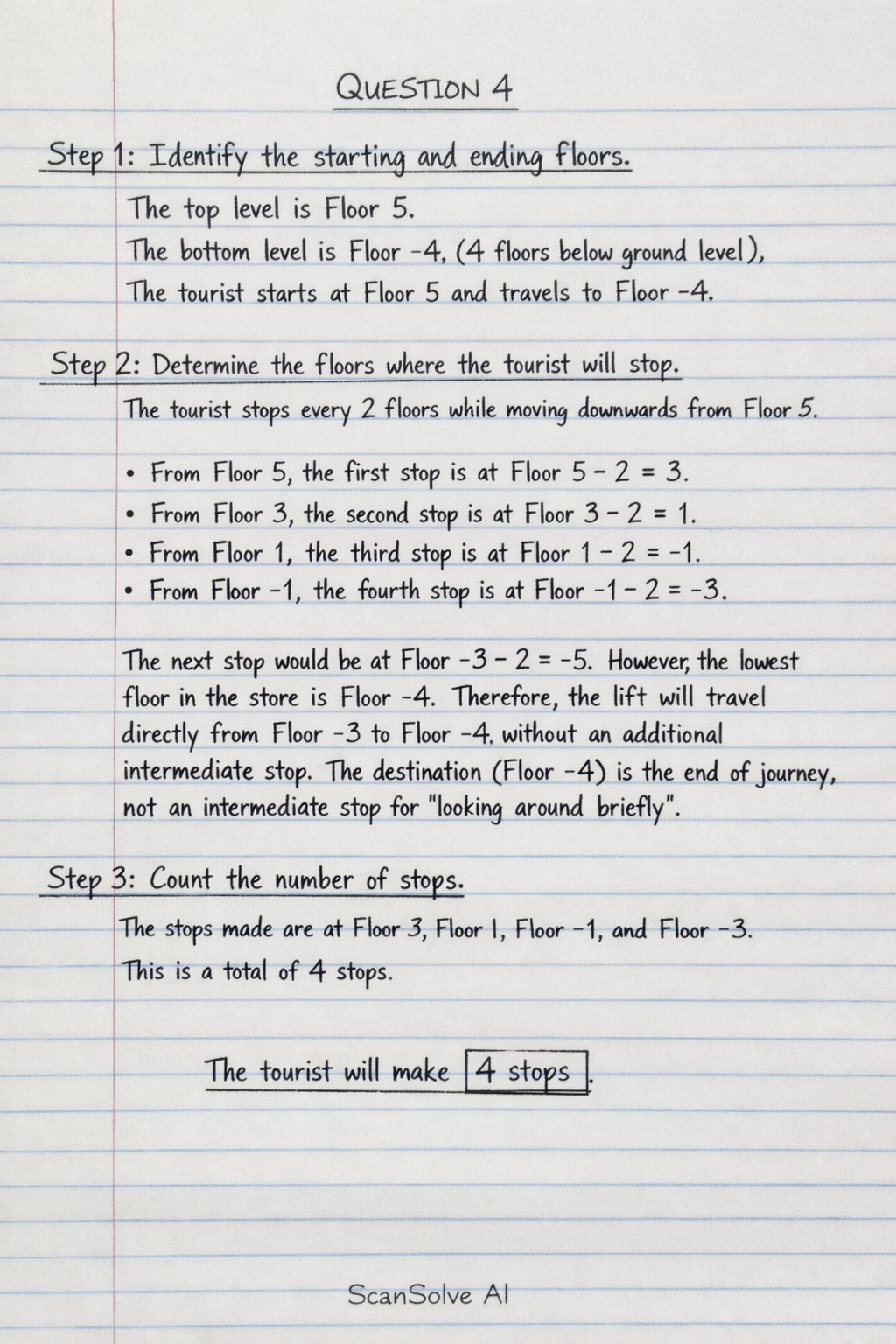 Handwritten step-by-step solution preview