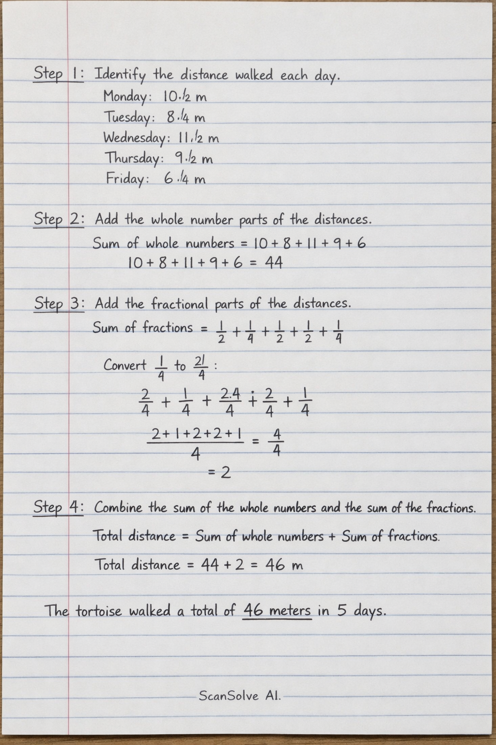 Handwritten step-by-step solution preview