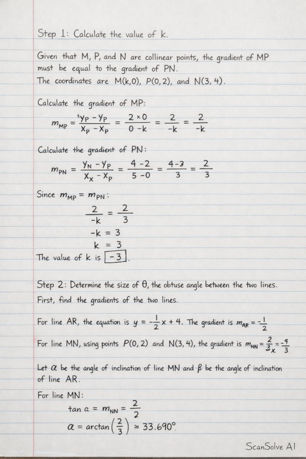 Handwritten step-by-step solution preview