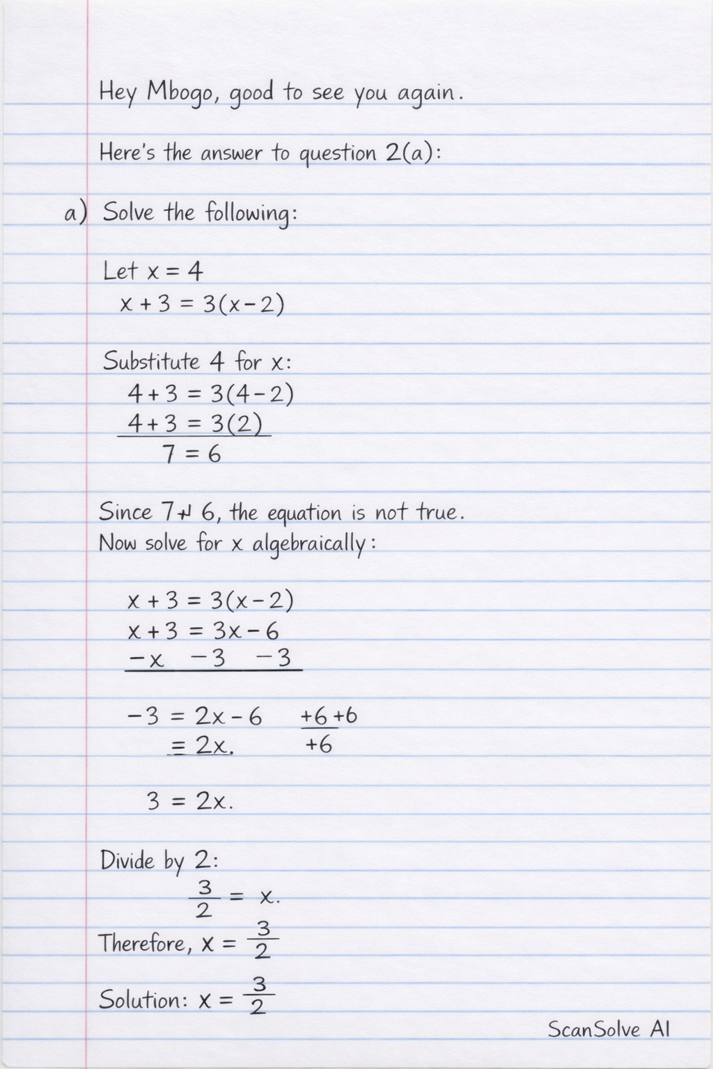 Handwritten step-by-step solution preview