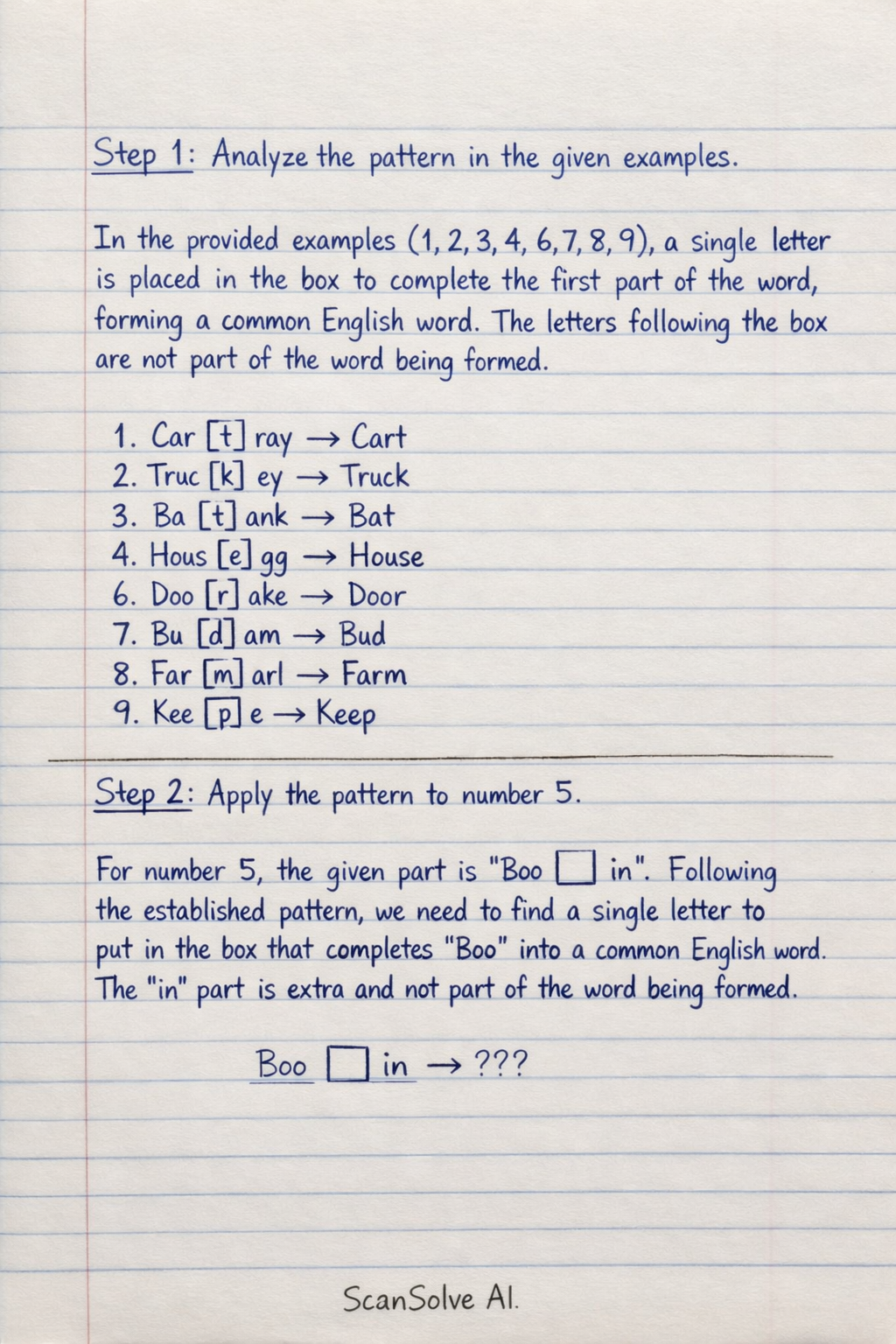 Handwritten step-by-step solution preview