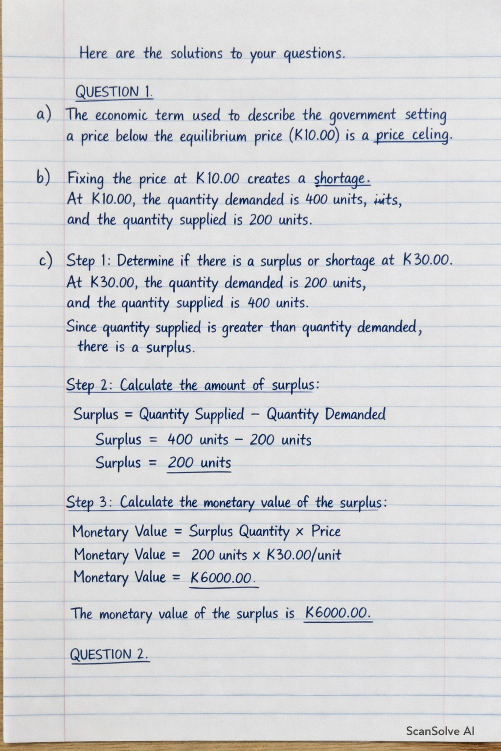 Handwritten step-by-step solution preview