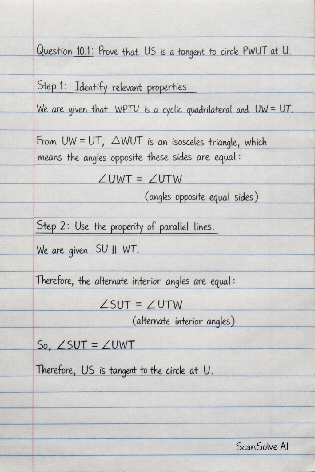 Handwritten step-by-step solution preview