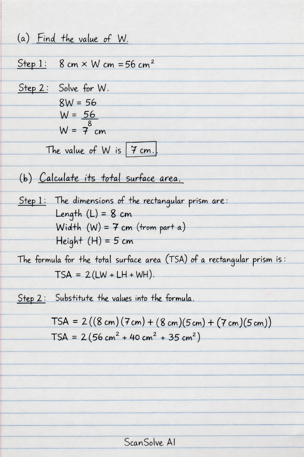 Handwritten step-by-step solution preview