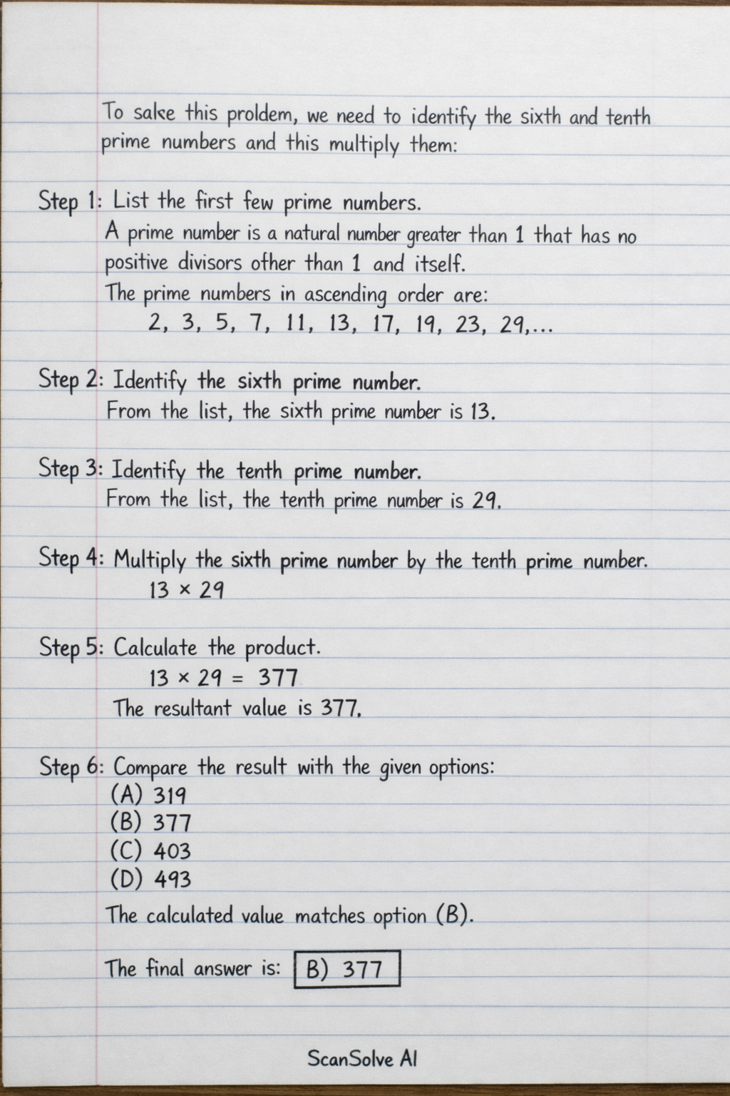 Handwritten step-by-step solution preview
