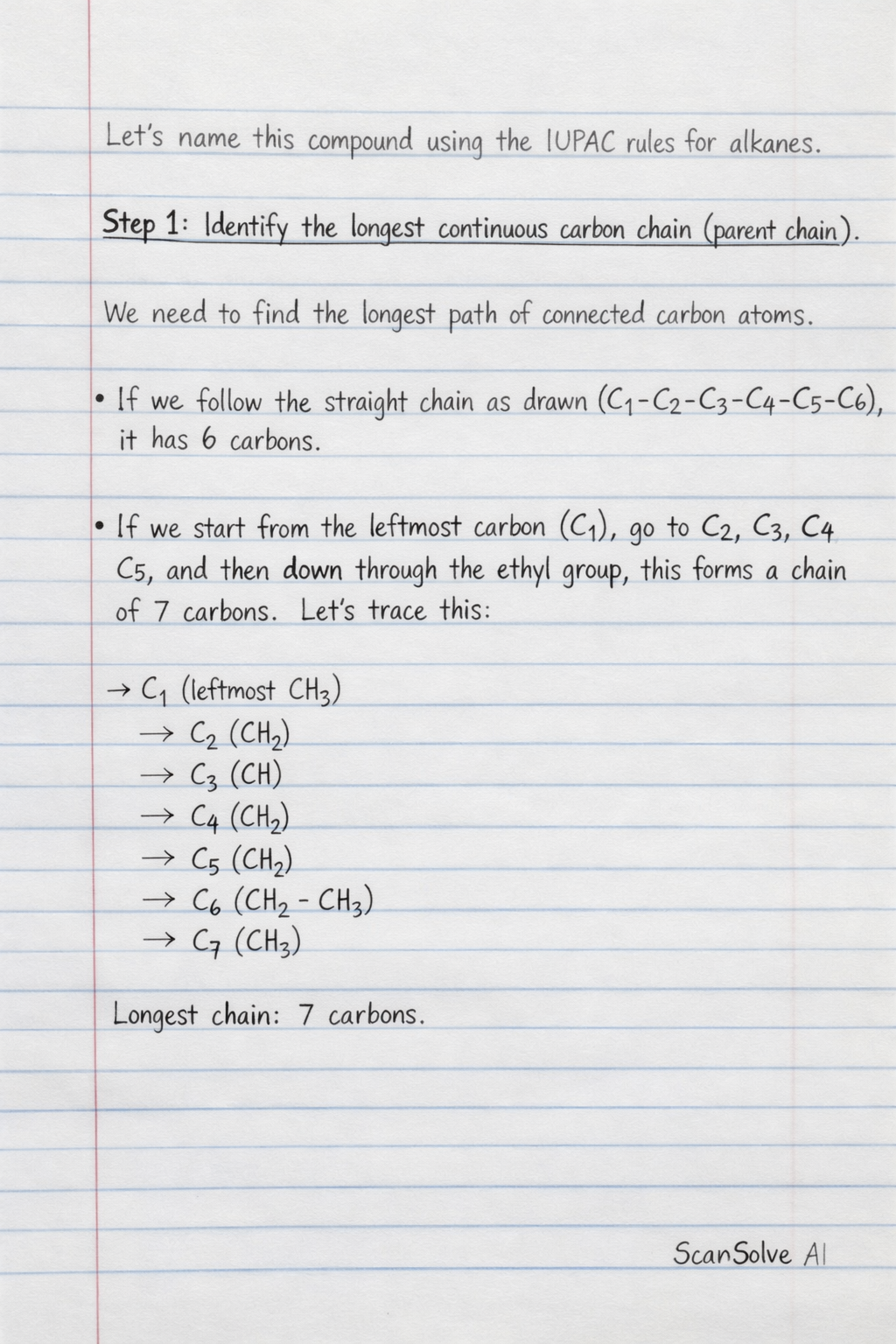 Handwritten step-by-step solution preview