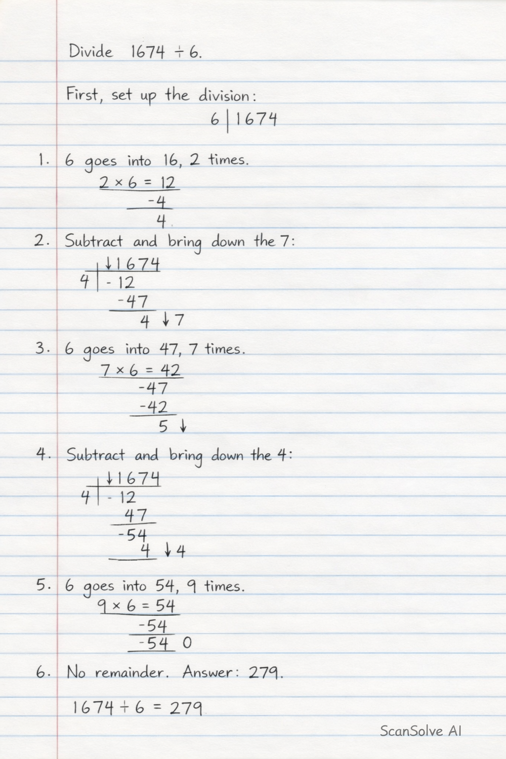 Handwritten step-by-step solution preview